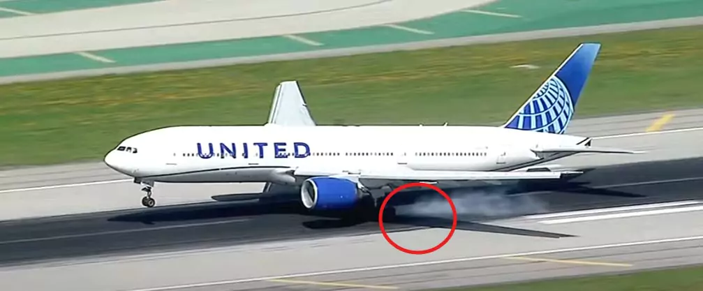 United Airline loss tire in Texas during takeoff