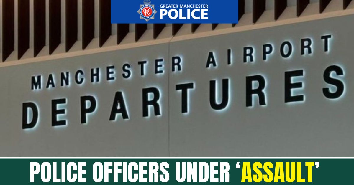 Three Police Officers under Assault at Manchester Airport of Terminal Two