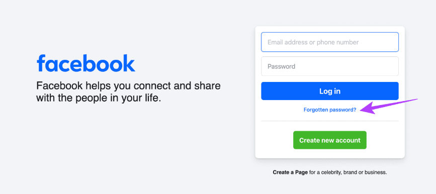 Try Resetting the Facebook Password